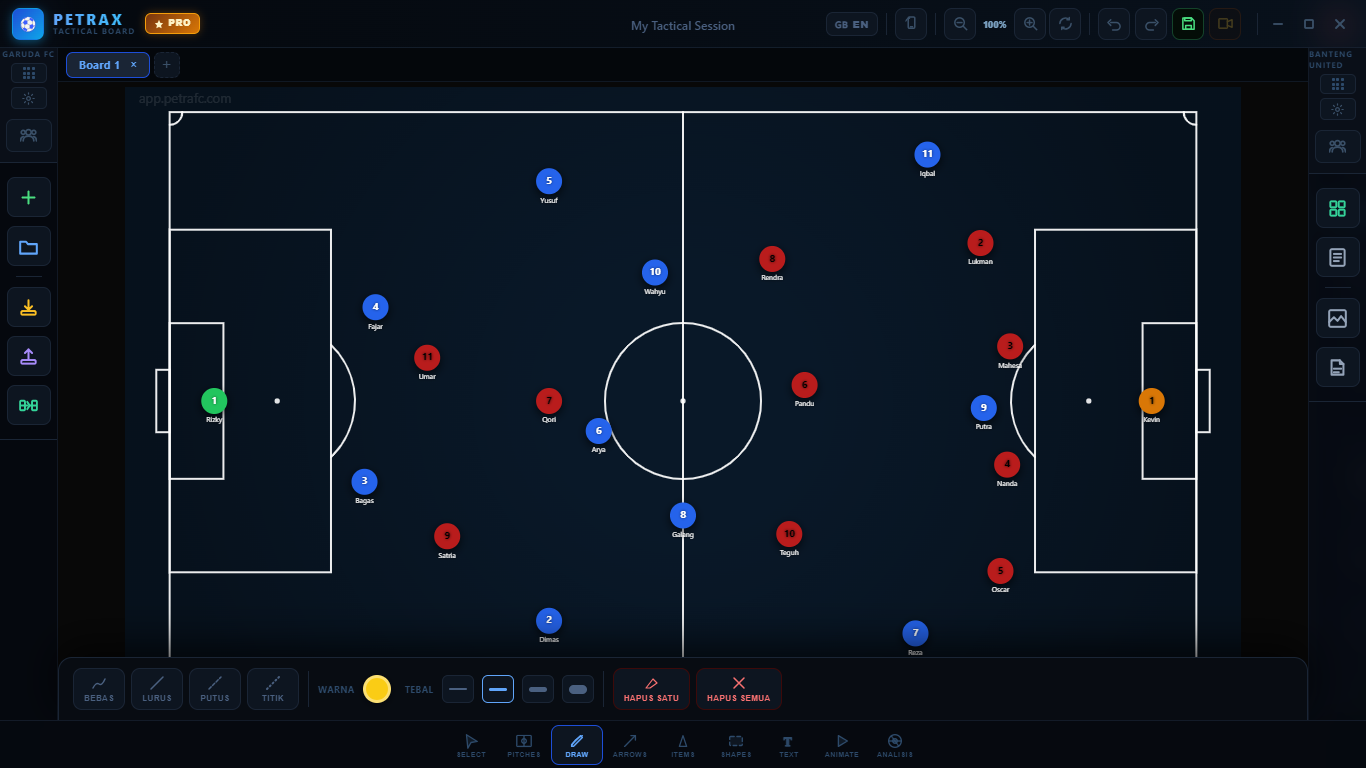 Draw coretan bebas