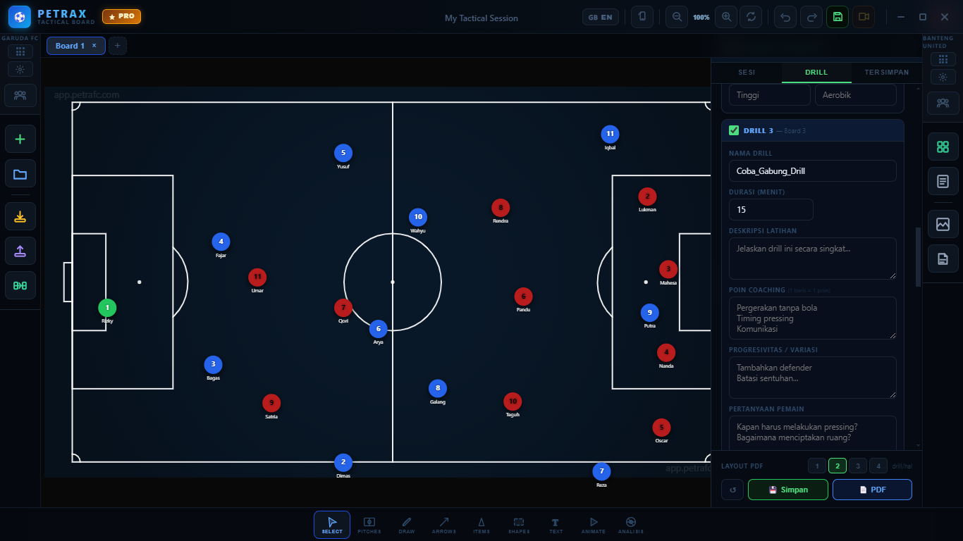 Session Planner Drill